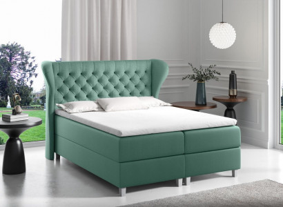 Bett Chesterfield boxspring möbel betten king size samt hotel neu schlafzimmer