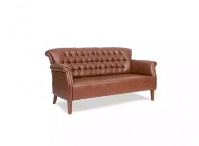 Luxus Dreisitzer Chesterfield Couch Braun Sitzmöbel Moderne Sofas