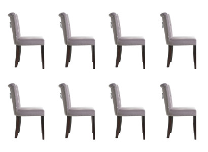 8x Polster Sitz Stühle Stuhl Seht Garnitur Sessel Lounge Club Set