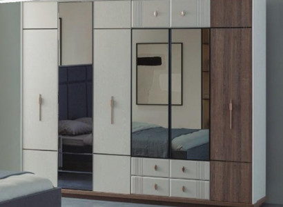 Großer Weißer Kleiderschrank Stilvolle Schlafzimmer Holz Luxus Schränke