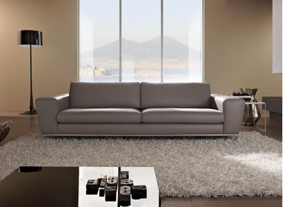 Modern Couch Leder Sofas Designsofa Dreisitzer Sitz Grau Sofa 3 Sitz Prianera