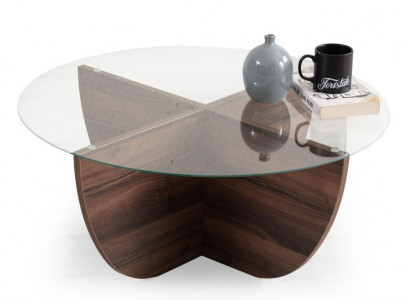  Minimalistischer Couchtisch aus Glas Holz X-Beine moderner Stil neu