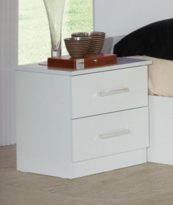 Doppelbett Bett 2x Nachttische Holz Design Betten Modern Stil 3tlg. LED Licht