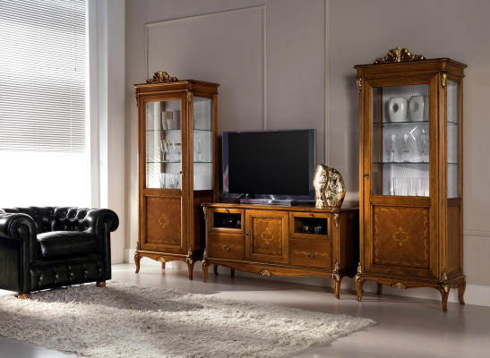 Fernseh Schrank Wohnzimmer Sideboard rtv Schublade tv italienische Barockmöbel