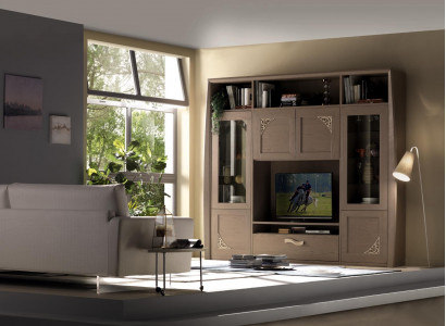 Wohnwand Schrank Vitrine Holz Wohnzimmer Möbel tv Schrankwände Design Vitrinen