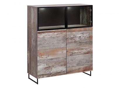 Vitrine Modern Stil Wohnzimmer Design Einrichtung Holz Schrank Neu Möbel