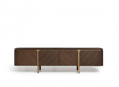 Sideboard RTV Lowboard TV Ständer Tisch Holz Braun Wohnwand Modern