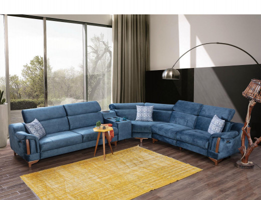 Wohnzimmer Ecksofa L-Form Sofa Couch Modern Design Möbel Textil