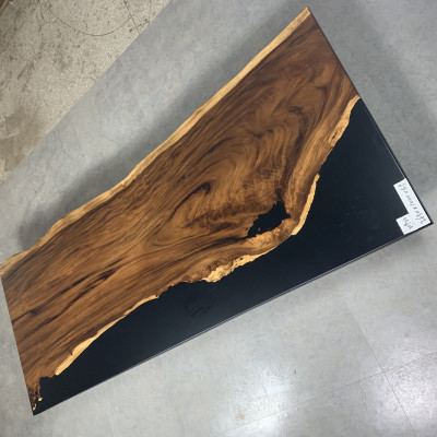 Epoxid Harz Esstisch Echtes Massiv Holz Möbel Wasserfall Epoxy Tisch