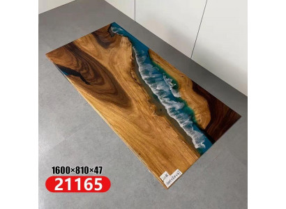 Esstisch River Table Massiv Tische 160x81 Flusstisch Meer Waterfall