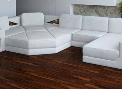 Wohnlandschaft Design Stoff Sofas Bettunktion Schlaf Couch Ecksofa U Form Sofa