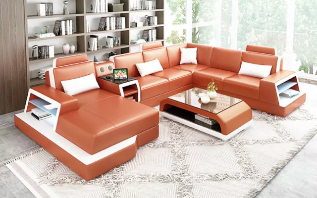 Design Wohnlandschaft Ecksofa Sofa Couch Sofas Eckgarnitur Couchen Neu Polster