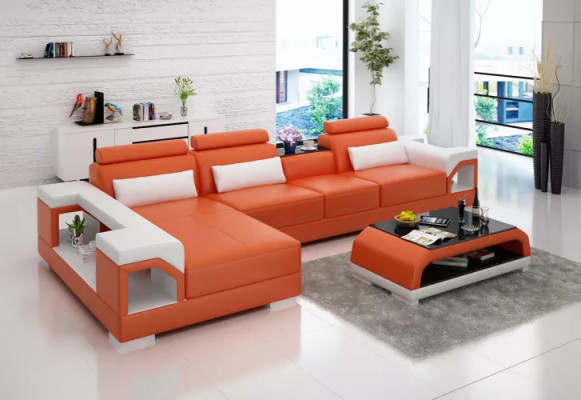 Design Eckcouch Sofa Ecksofa Sofas Couch Polster Eckgarnitur Sitzgarnituren 2tlg