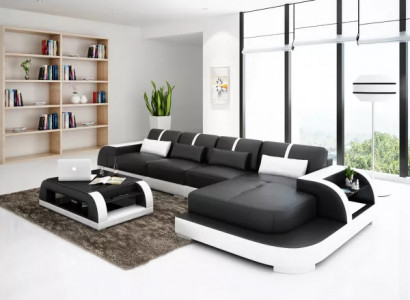 Design Ecksofa Sofa Couch Polster Sofa Eckgarnitur Eckcouch Sitzgarnituren 2tlg.