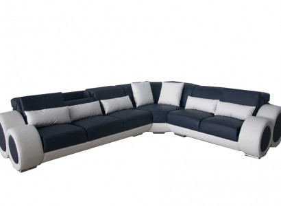 Design Eck Couch Polster Sofa Leder Sitz Garnitur Moderne Couchen Sofas