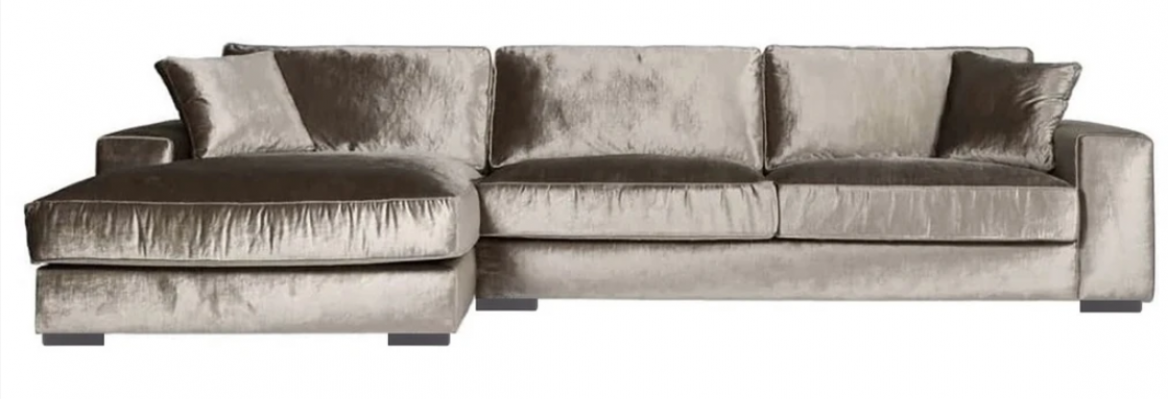 Braune Ecksofa Stoff Wohnzimmer Design Couchen Polster Sofa Sofas Italienische