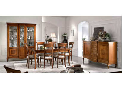 Esstisch 6x Stühlen Esszimmer Essgruppe Holz Sideboard 9tlg.Garnitur