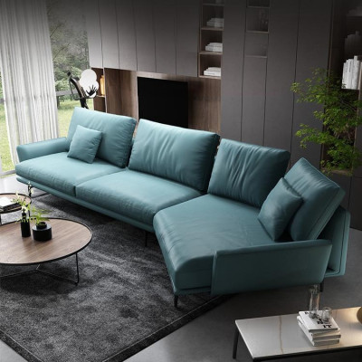 Ecksofa L-Form Modernes Sofa Deko Ledersofa Ecksofa Polster Wohnlandschaft