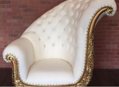  Thron Sessel Königlicher Polster Stühle Chesterfield Samt 1 Sitzer Antik Stil