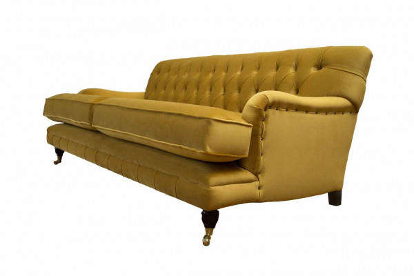 Chesterfield Sofa 3 Sitzer Polster Textil Stoff Couchen Elegante Sofas