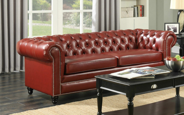 Braune Chesterfield Sofa 3+2 Sitzer Polster Designer Couchen Sofas Garnitur