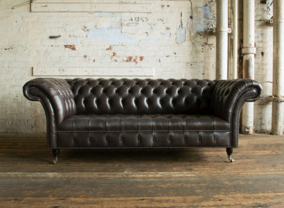 Chesterfield Stoffsofa Ledersofa Sofa Couch Polster Wohnzimmer Maßanfertigung