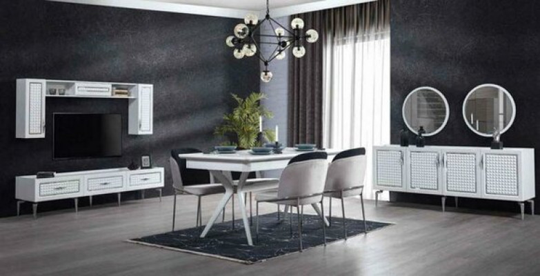 Konsolentisch Spiegel Sideboard Set italienischer Stil xxl Kommoden