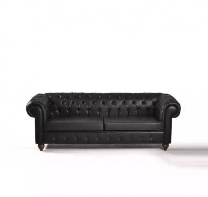 Schwarze Chesterfield Sofagarnitur Komplette Büroeinrichtung Moderne Möbel