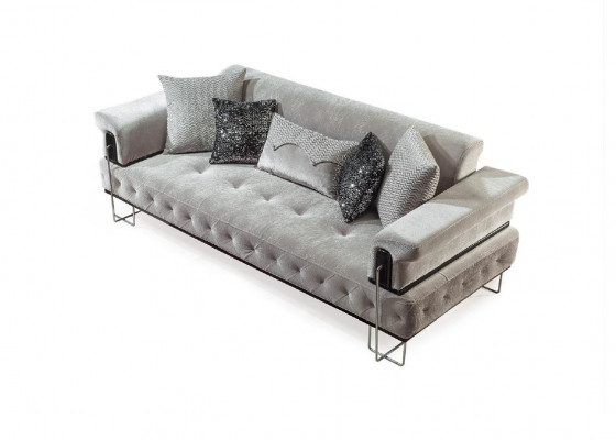 Luxus Dreisitzer braun Sofa 3 Sitzer Sofas Design Modern Design Möbel