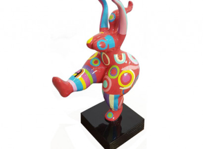 Abstrakte Designer Kunst Niedliche Figur Statue Bunt Bemante Skulpturen Statuen