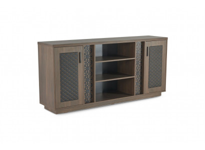 Aktenschrank Sideboard Braun Schwarz Modern Zweifarbig Modern Design