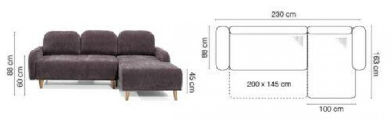 Komfortables Ecksofa kombiniert modernes und funktionales Design