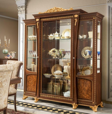 Vitrine Esszimmer Anrichte Holz Schränke Möbel Wohnzimmer Anrichte Glas Schrank