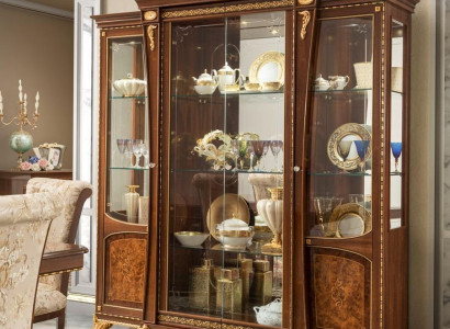 Vitrine Esszimmer Anrichte Holz Schränke Möbel Wohnzimmer Anrichte Glas Schrank